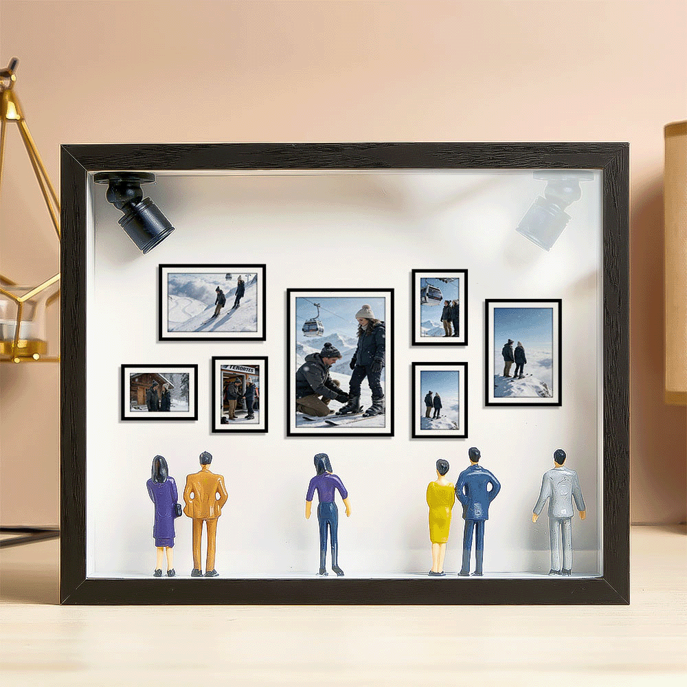 Custom Photo Mini Art Gallery Frame Personalized Museum of Us Frame Unique and Meaningful Gift for Her or Him- Custom Museum of us Frame