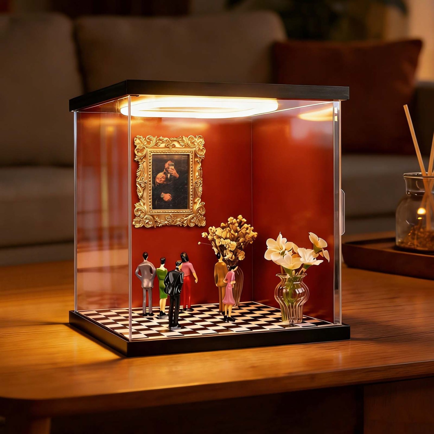 Custom Photo Frame Museum of Us Display Box Personalized Photo Shadow Box Couples Gift for Her Cute Miniature Museum Gifts Meaningful Gift Valentine's Day Anniversary Gift