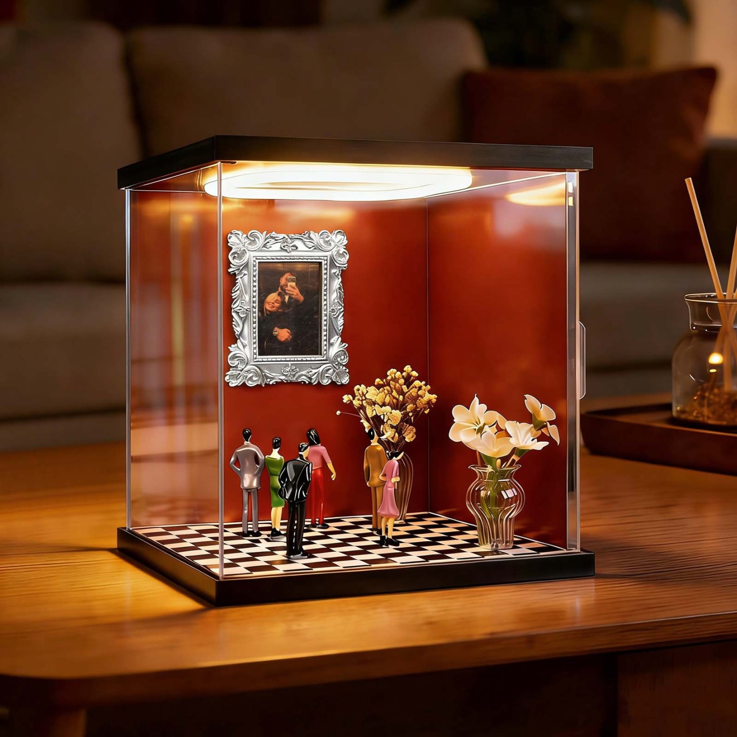 Custom Photo Frame Museum of Us Display Box Personalized Photo Shadow Box Couples Gift for Her Cute Miniature Museum Gifts Meaningful Gift Valentine's Day Anniversary Gift