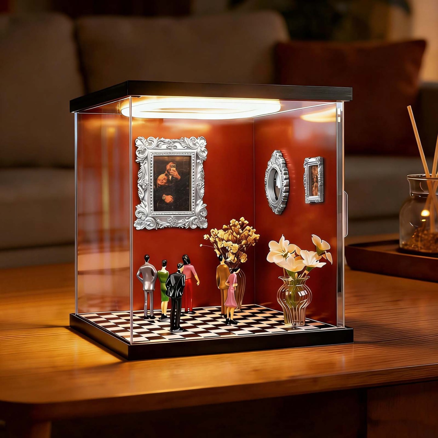 Custom Photo Frame Museum of Us Display Box Personalized Photo Shadow Box Couples Gift for Her Cute Miniature Museum Gifts Meaningful Gift Valentine's Day Anniversary Gift