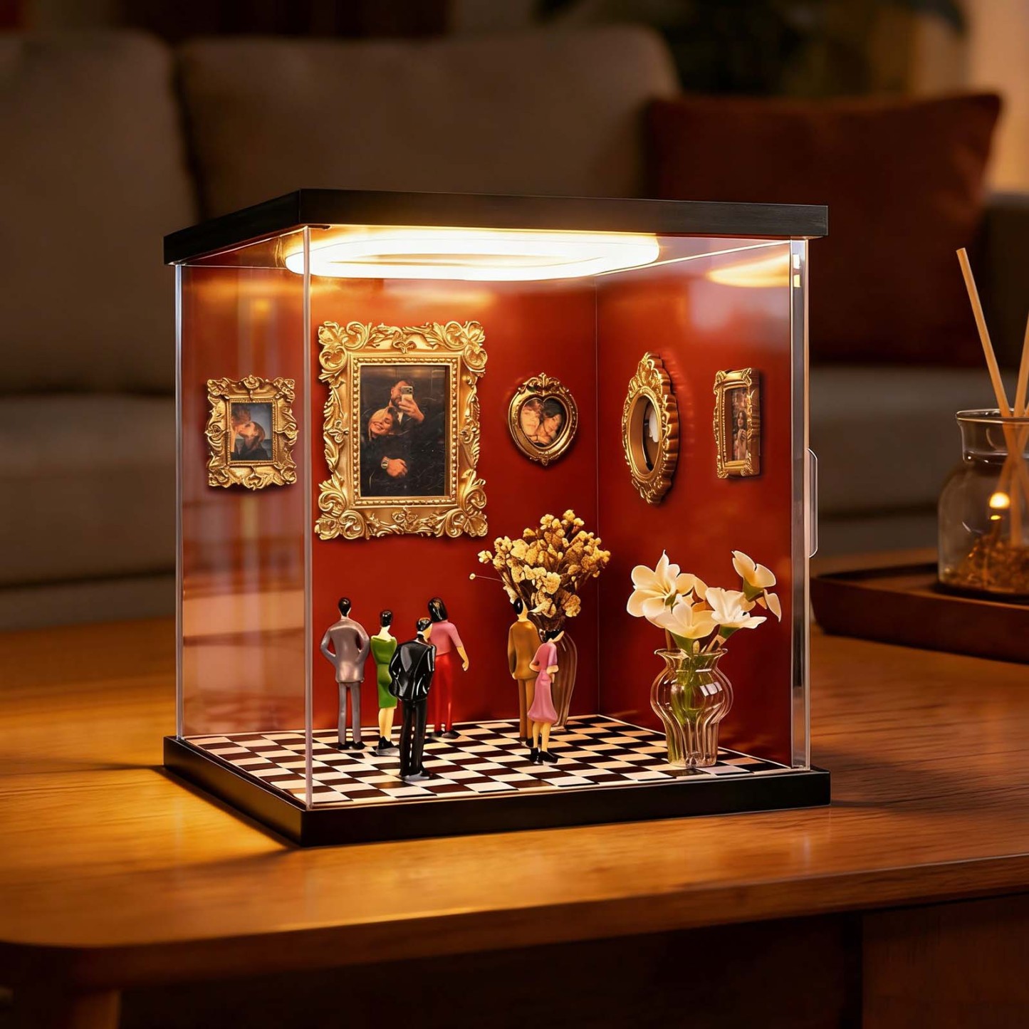 Custom Photo Frame Museum of Us Display Box Personalized Photo Shadow Box Couples Gift for Her Cute Miniature Museum Gifts Meaningful Gift Valentine's Day Anniversary Gift