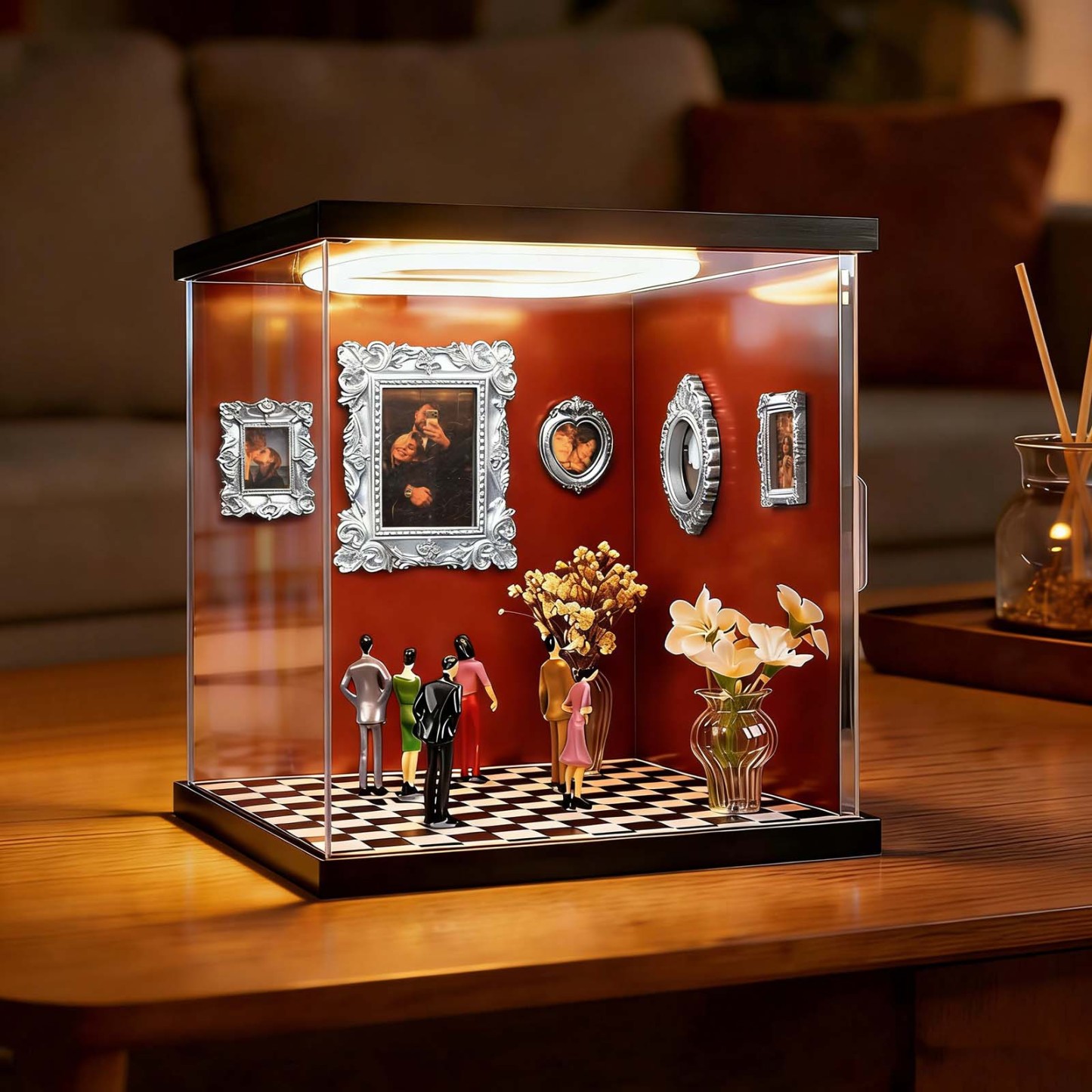 Custom Photo Frame Museum of Us Display Box Personalized Photo Shadow Box Couples Gift for Her Cute Miniature Museum Gifts Meaningful Gift Valentine's Day Anniversary Gift