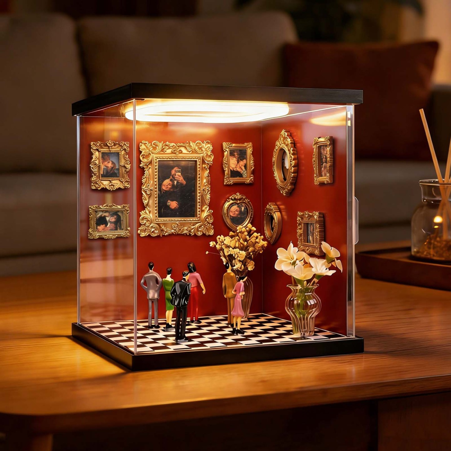 Custom Photo Frame Museum of Us Display Box Personalized Photo Shadow Box Couples Gift for Her Cute Miniature Museum Gifts Meaningful Gift Valentine's Day Anniversary Gift