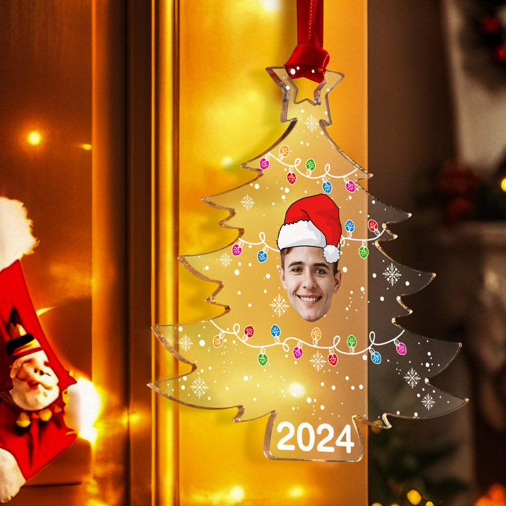 Personalized Family Photo Christmas Tree Ornament Christmas Decorate Gift for Family - Bestchristmasgifts