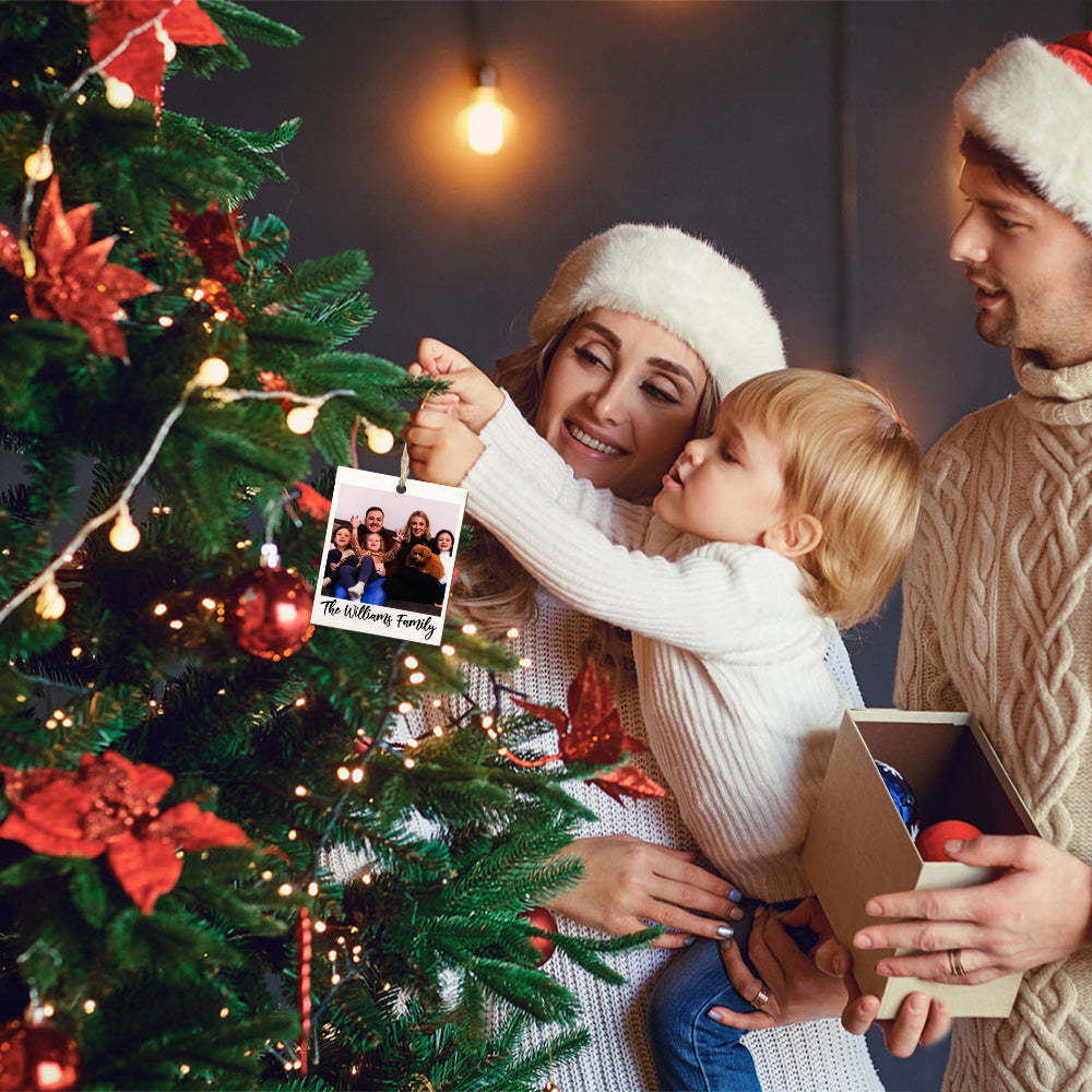 Personalized Photo Polaroid Ornament Family Photo Ornament for Christmas Gifts - Bestchristmasgifts