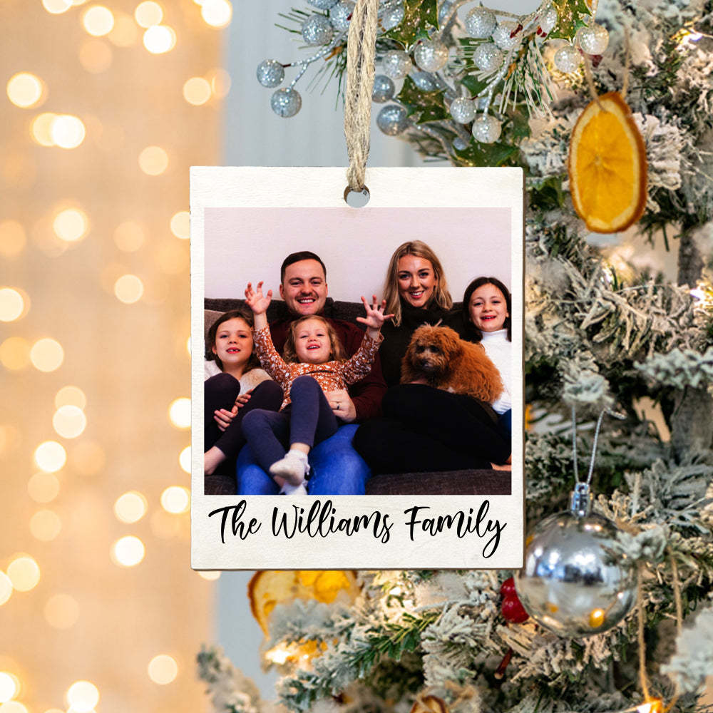 Personalized Photo Polaroid Ornament Family Photo Ornament for Christmas Gifts - Bestchristmasgifts