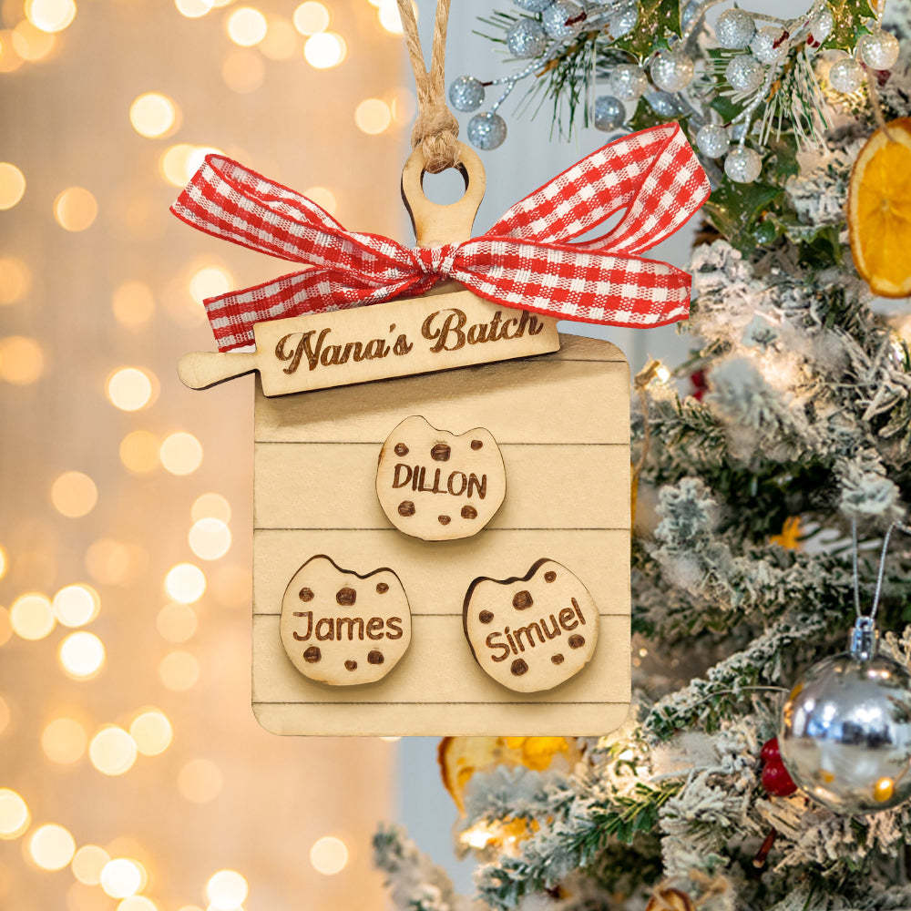 Personalized Family Ornament Custom Family Name Christmas Cookie Ornament Gifts - Bestchristmasgifts