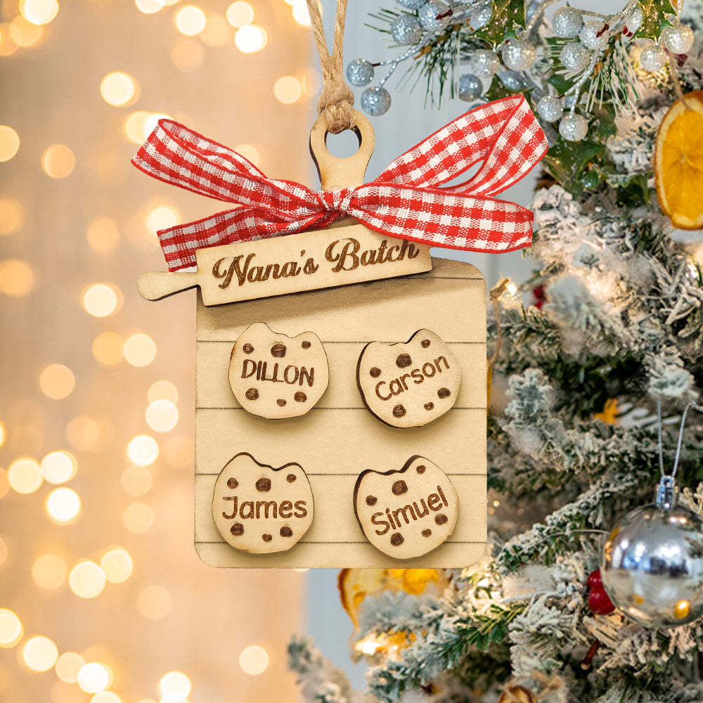 Personalized Family Ornament Custom Family Name Christmas Cookie Ornament Gifts - Bestchristmasgifts