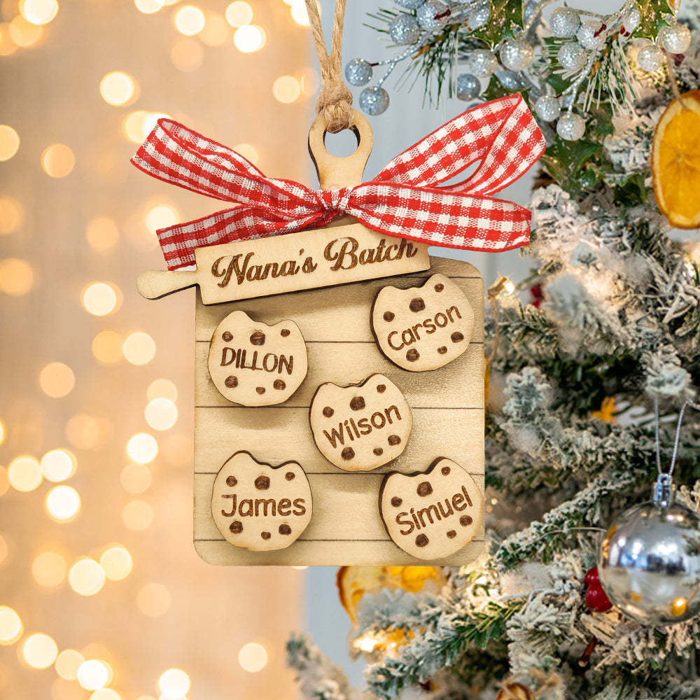 Personalized Family Ornament Custom Family Name Christmas Cookie Ornament Gifts - Bestchristmasgifts