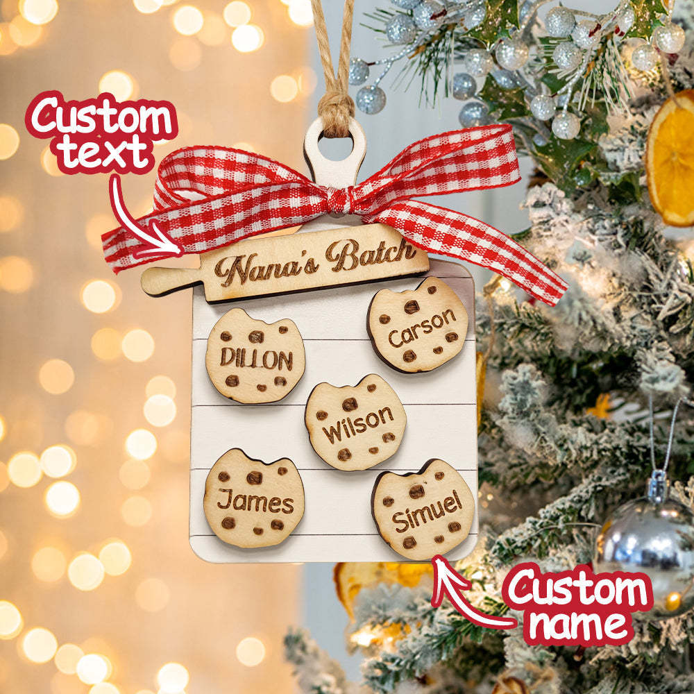 Personalized Family Ornament Custom Family Name Christmas Cookie Ornament Gifts - Bestchristmasgifts