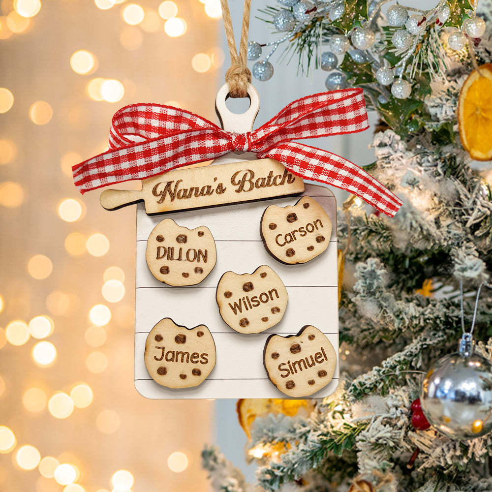 Personalized Family Ornament Custom Family Name Christmas Cookie Ornament Gifts - Bestchristmasgifts