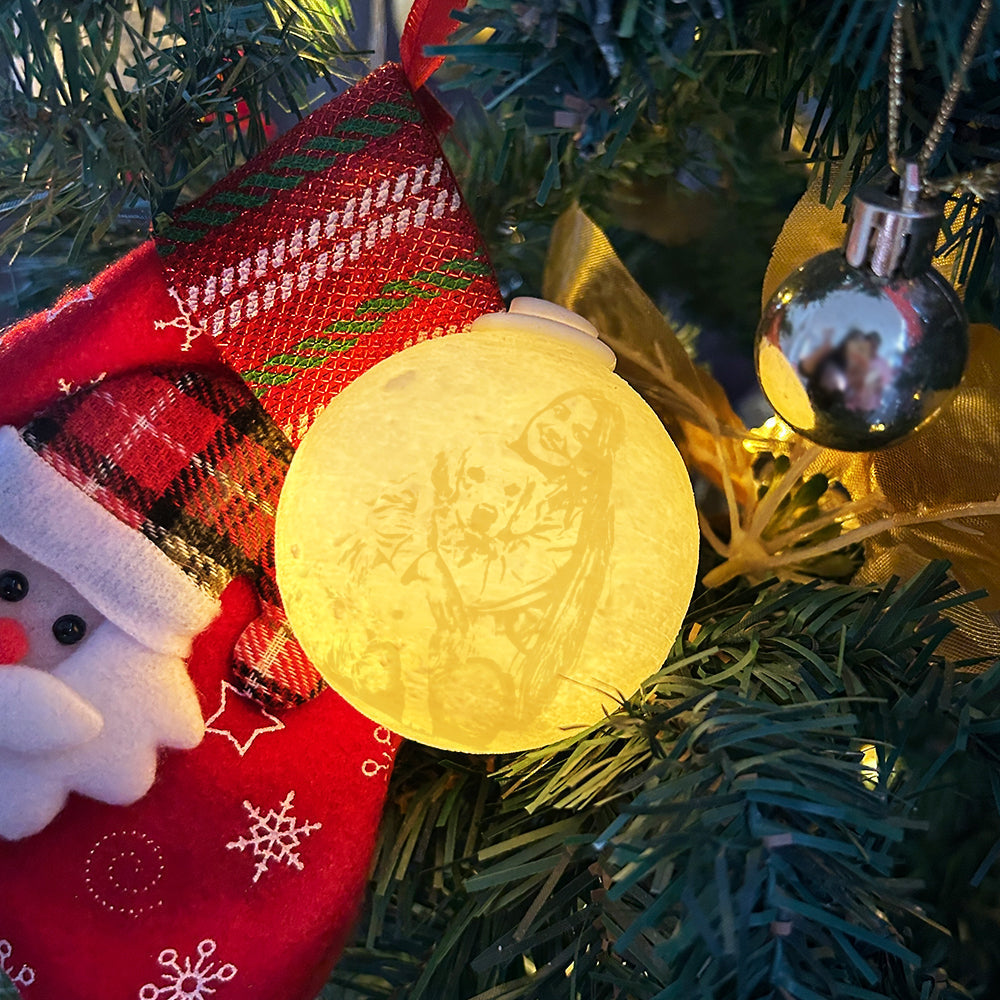 Custom 3D Printed Christmas Ornament Personalized Christmas Tree Ornament Ball - Bestchristmasgifts