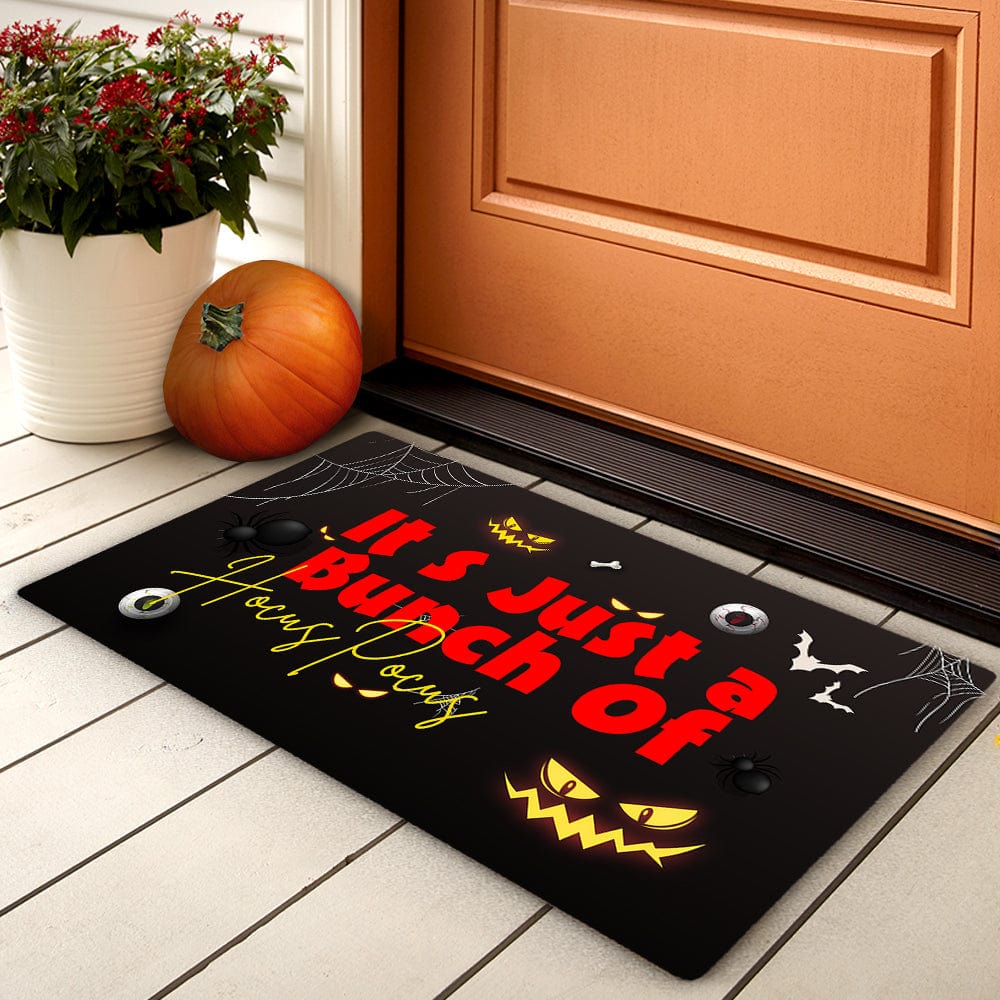 Halloween Door Mat It's Just A Bunch of Hocus Pocus Fall Welcome Mat Halloween Decor - Giftlab