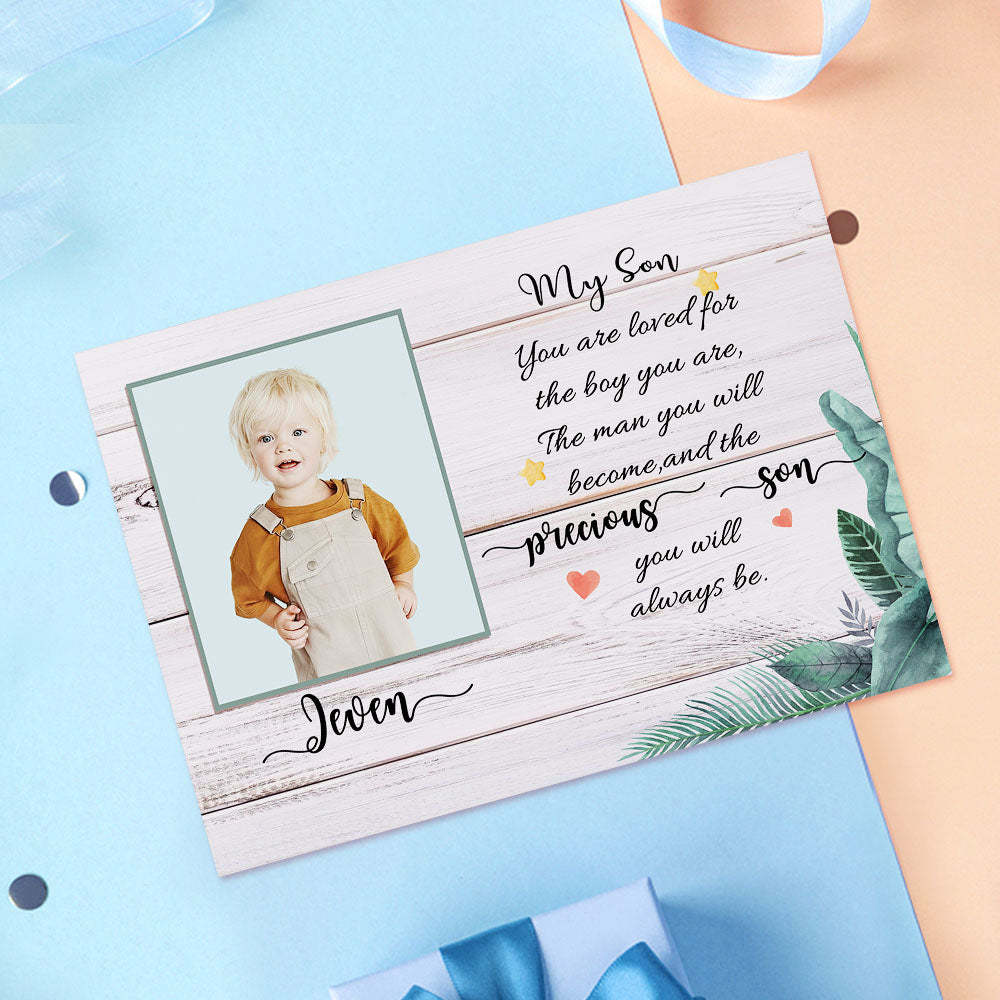 Custom Crochet Doll from Photo Handmade Look alike Dolls Gifts for Son with Personalized Name Card - Bestchristmasgifts