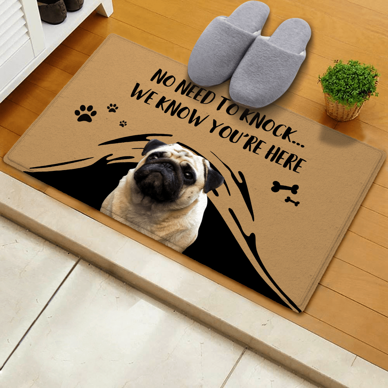 Custom Welcome Doormat With Pet Photo - Giftlab