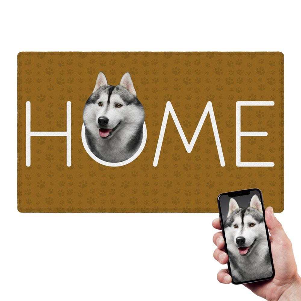 Pet Photo Doormat Family Gift Custom Doormat - Giftlab