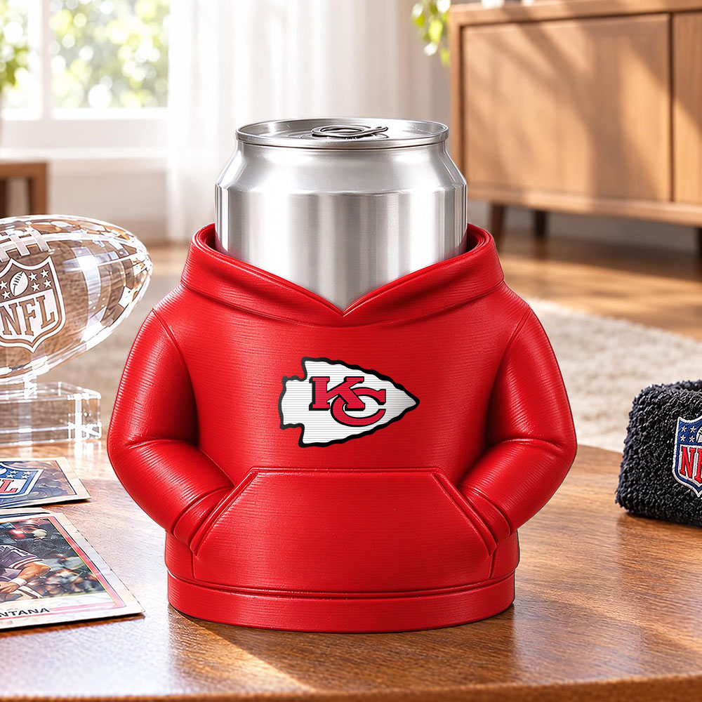 Football Team Can Holder Mini Hoodie Design
