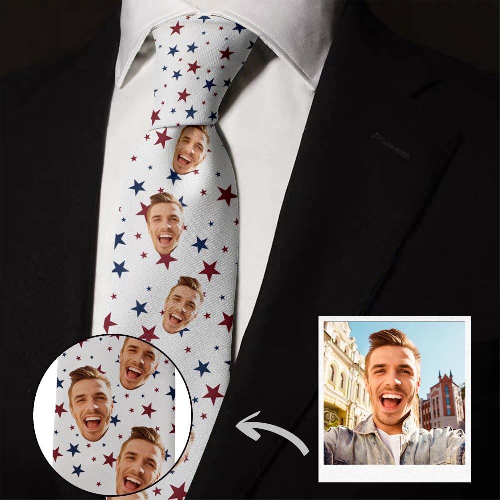 Father's Day Ties Independence Day Gift Custom Necktie July 4th Gifts