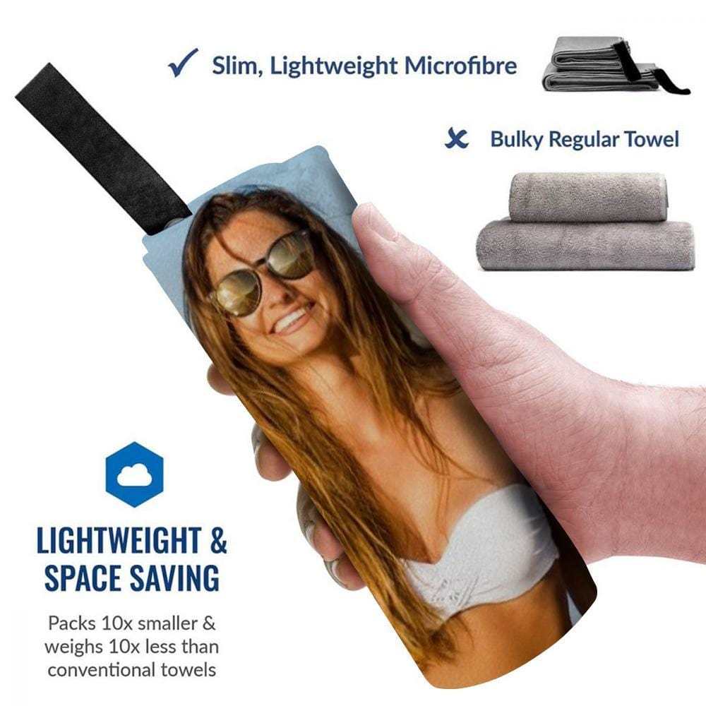 Personalized Bath Towels Custom Print Beach Towels Quick-dry Ultrafine Fiber for Her Sexy Women - Giftlab