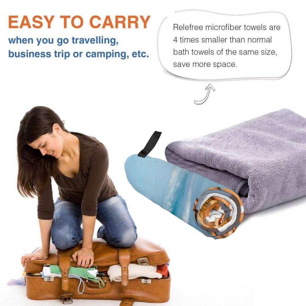 Personalized Bath Towels Custom Print Beach Towels Quick-dry Ultrafine Fiber for Her Sexy Women - Giftlab