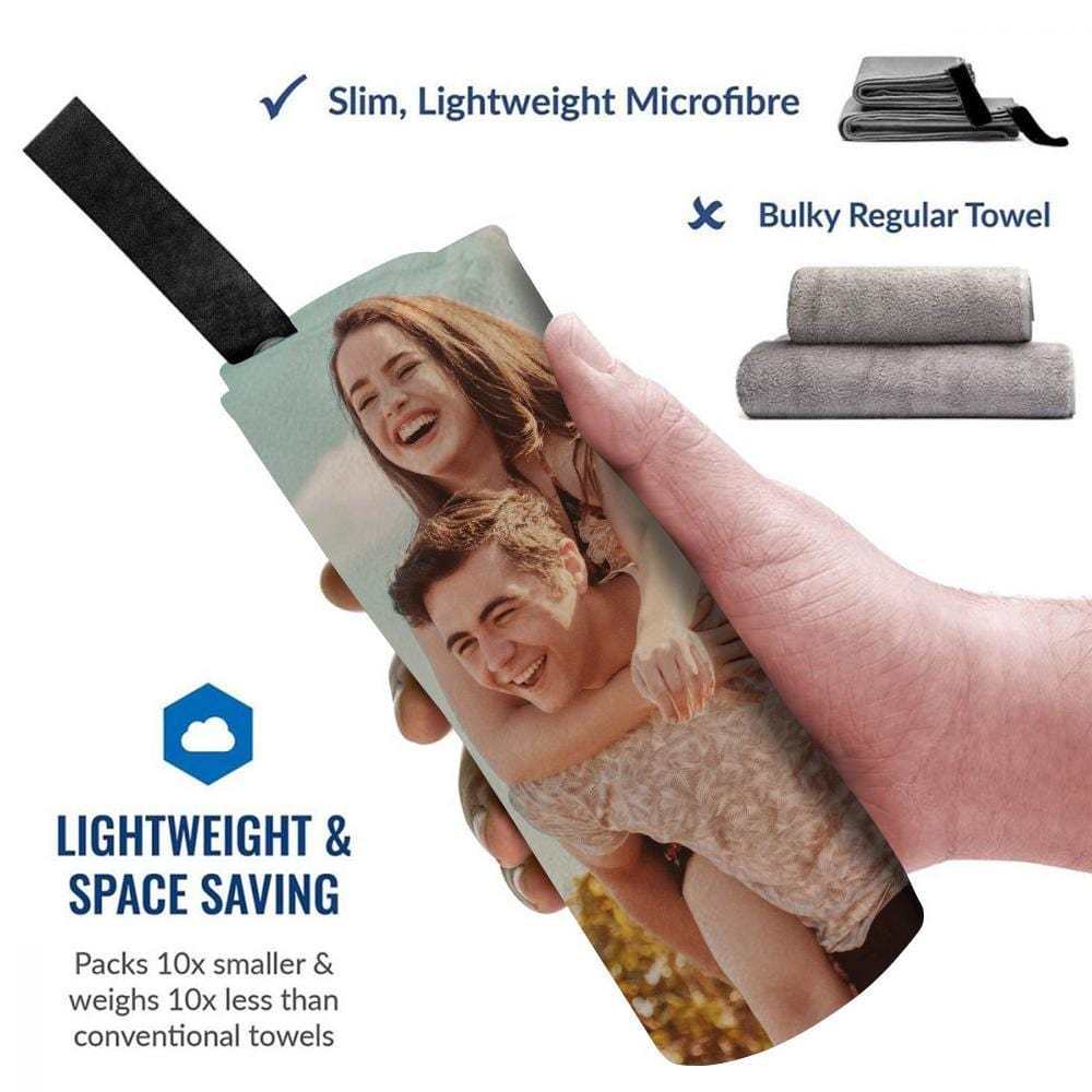 Personalized Bath Towels Custom Print Beach Towels Quick-dry Ultrafine Fiber - Giftlab