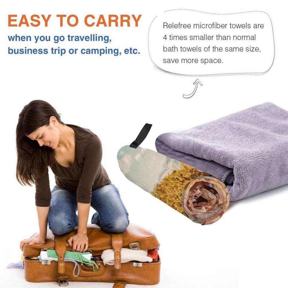 Personalized Bath Towels Custom Print Beach Towels Quick-dry Ultrafine Fiber - Giftlab