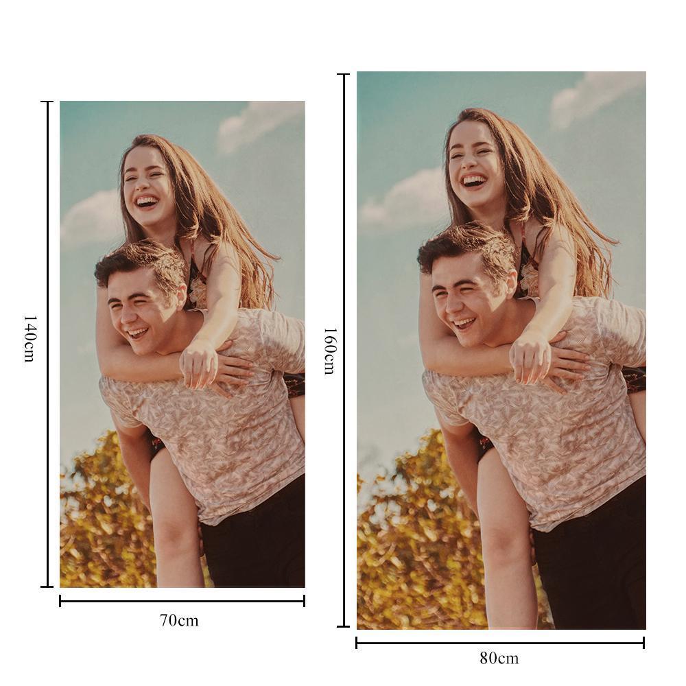 Personalized Bath Towels Custom Print Beach Towels Quick-dry Ultrafine Fiber - Giftlab