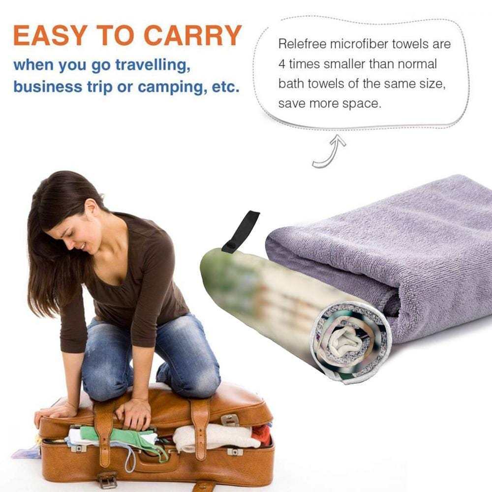 Personalized Bath Towels Custom Print Beach Towels Quick-dry Ultrafine Fiber with My Girl - Giftlab