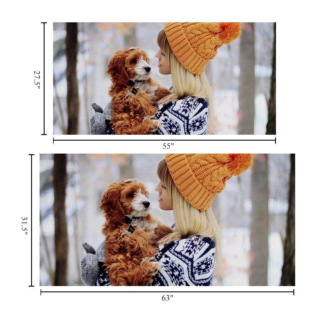 Horizontal Personalized Bath Towels Custom Photo Beach Towels Bathroom Gifts - Giftlab