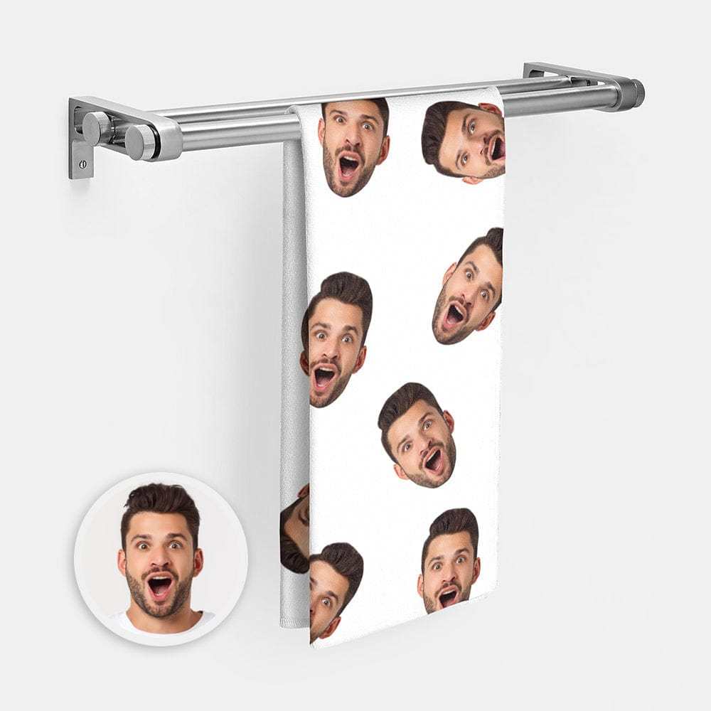 Custom Printed Towels Personalized Photo Towel Funny Gift For Men - Giftlab