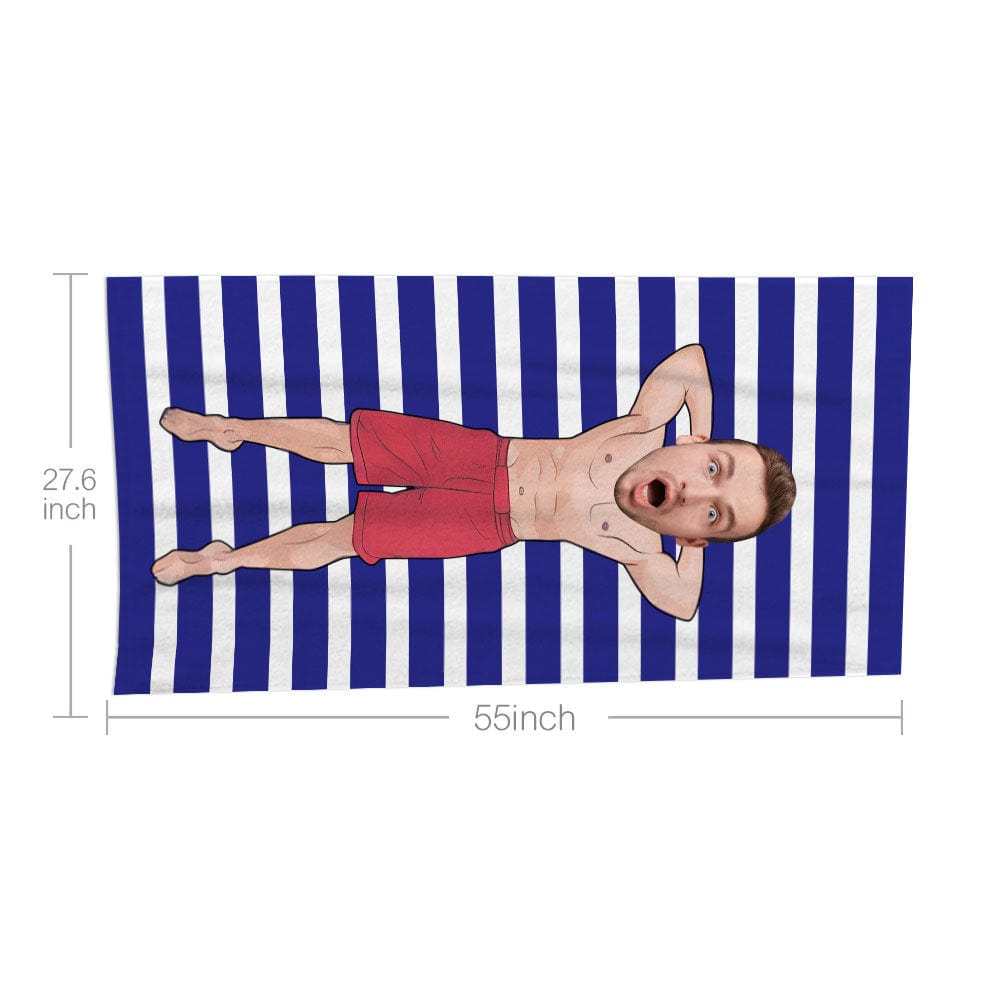 Custom Face Beach Towel Personalized Beach Towel Gift for Mother - Giftlab