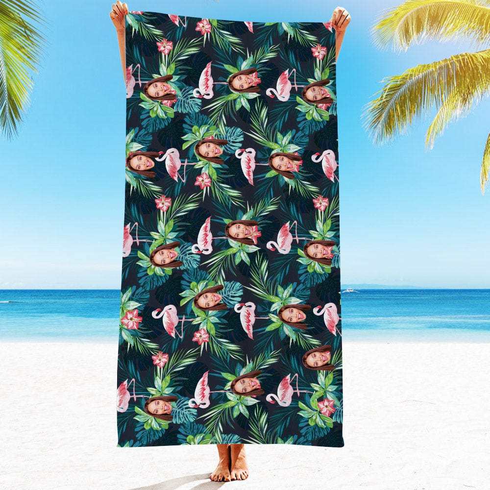 Personalized Beach Towels with Photo Custom Beach Towel Summer Gift-33 Styles - Giftlab