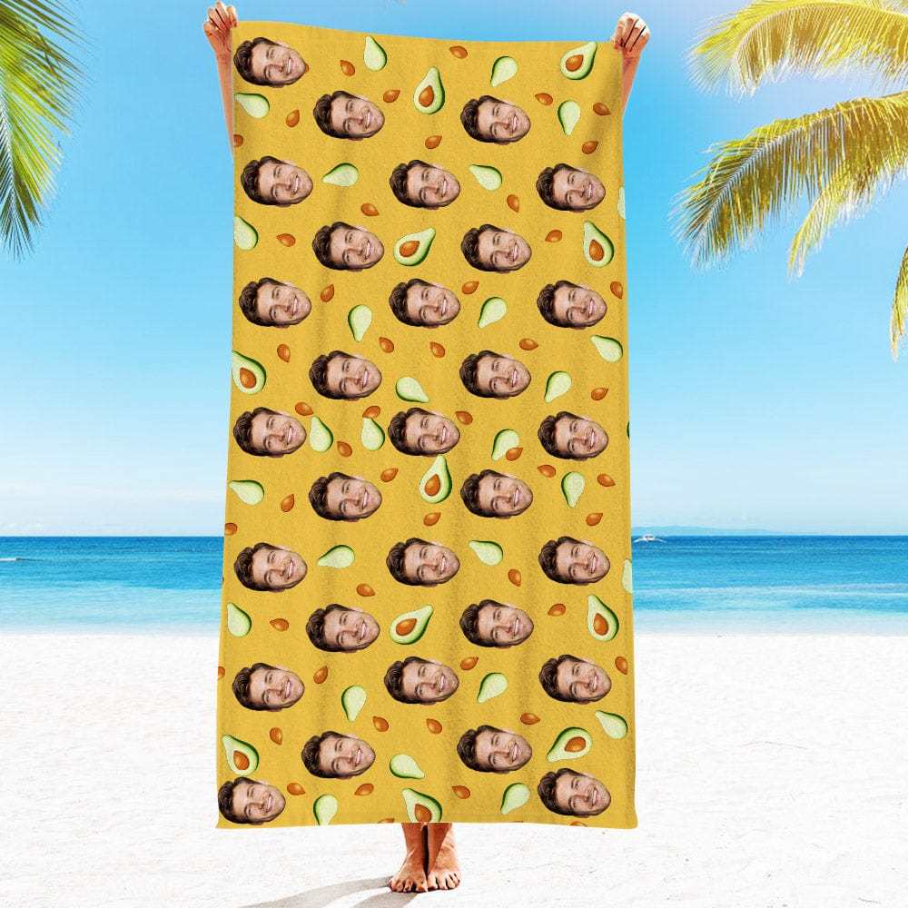 Personalized Beach Towels with Photo Custom Beach Towel Summer Gift-33 Styles - Giftlab