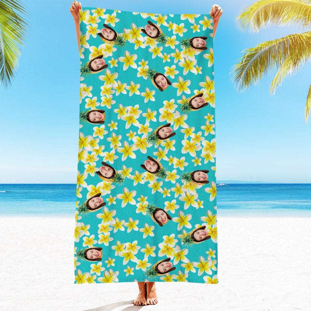 Personalized Beach Towels with Photo Custom Beach Towel Summer Gift-33 Styles - Giftlab