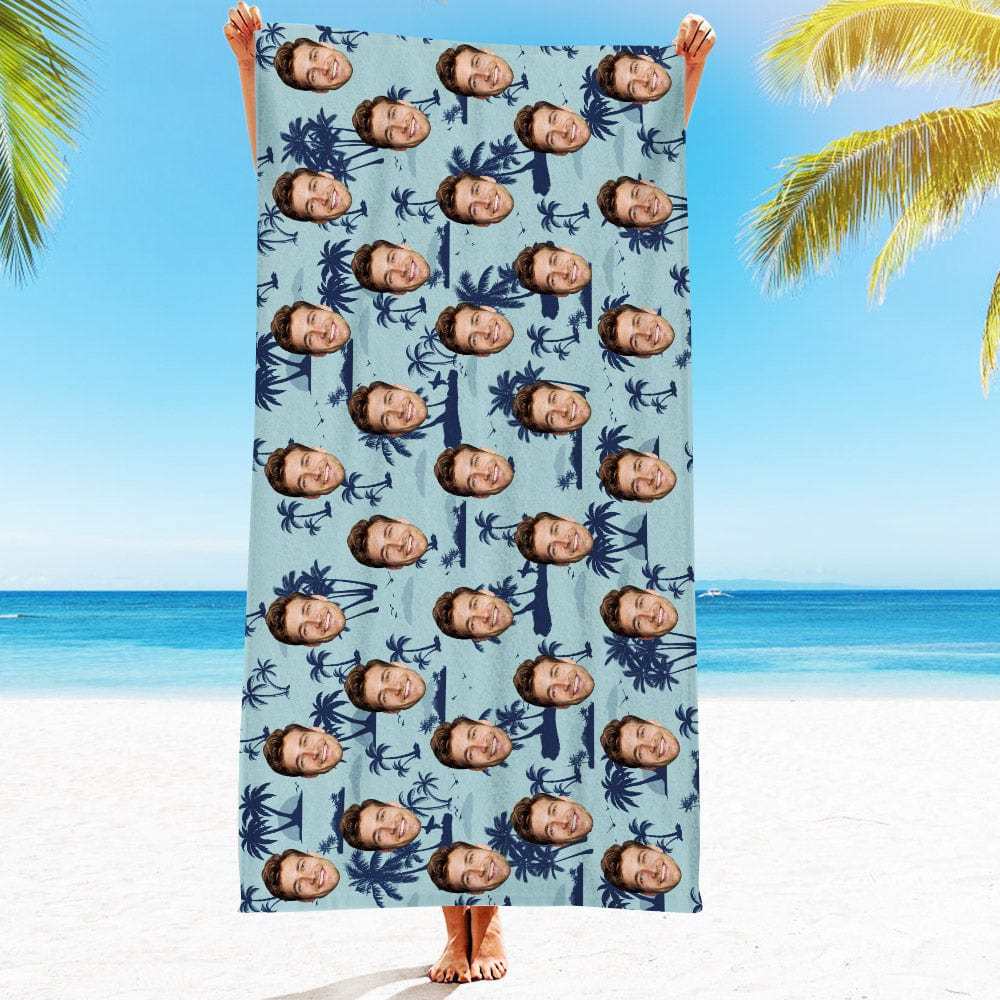 Personalized Beach Towels with Photo Custom Beach Towel Summer Gift-33 Styles - Giftlab