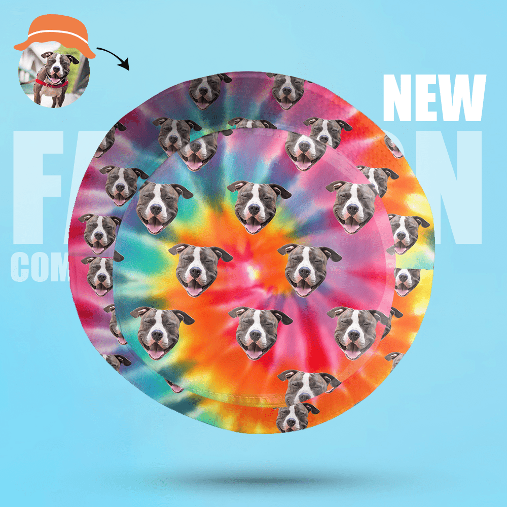 Custom Face Bucket Hat 2 Face Personalize Unisex Wide Brim Summer Bucket Hat Gift for Pet Lover - Giftlab