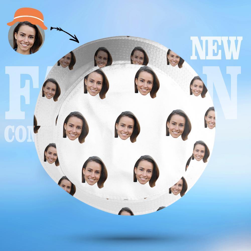 Custom Bucket Hat Print Bucket Hats Personalized Hat Face Gifts for Girlfriend - Giftlab