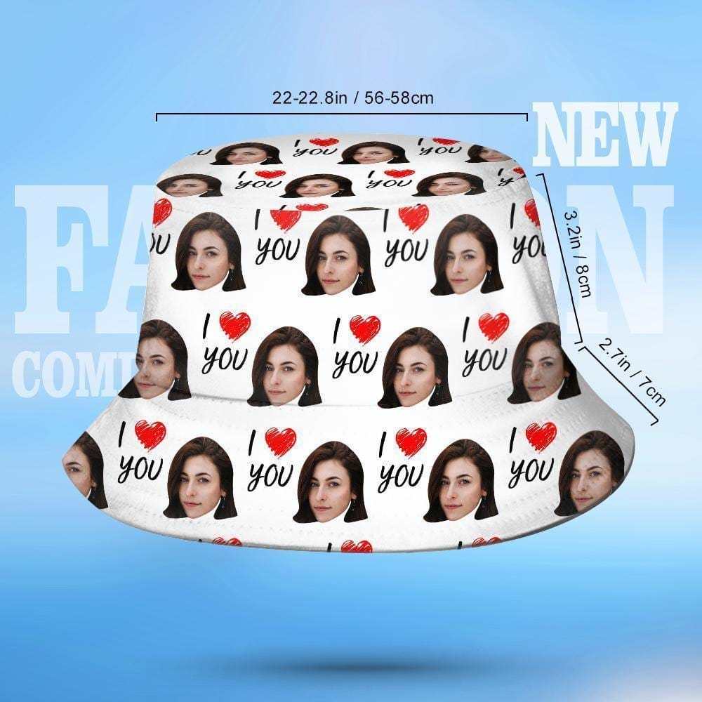 Custom Bucket Hat Personalized Photo Hats Custom Printed Hats Summer Gifts - Giftlab