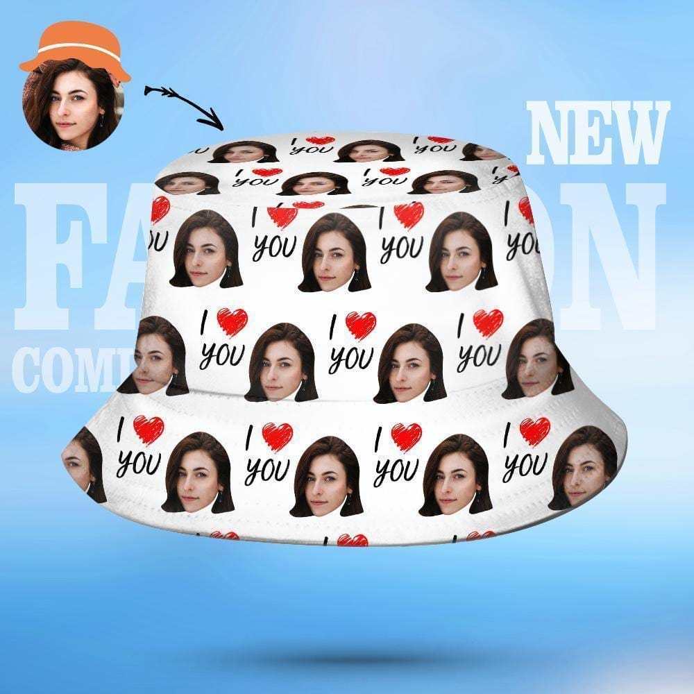 Custom Bucket Hat Personalized Photo Hats Custom Printed Hats Summer Gifts - Giftlab