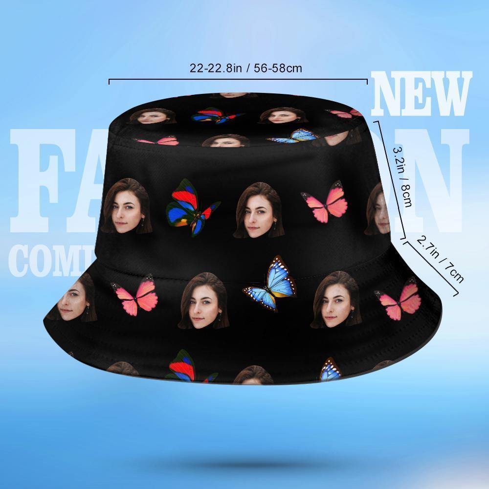 Custom Bucket Hat Personalized Photo Hats Custom Printed Hats Summer Gifts - Giftlab