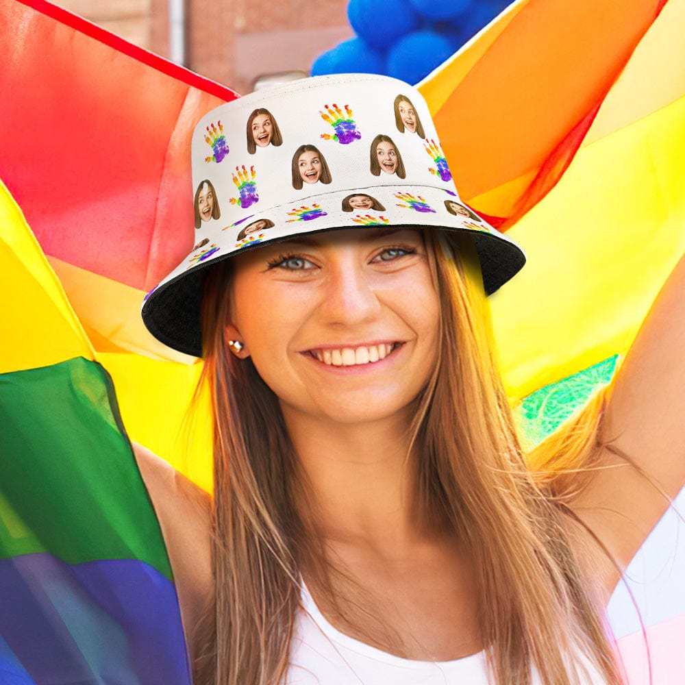 Pride Rainbow Hat Personalized LGBT Hat Pride Month Gifts - Giftlab