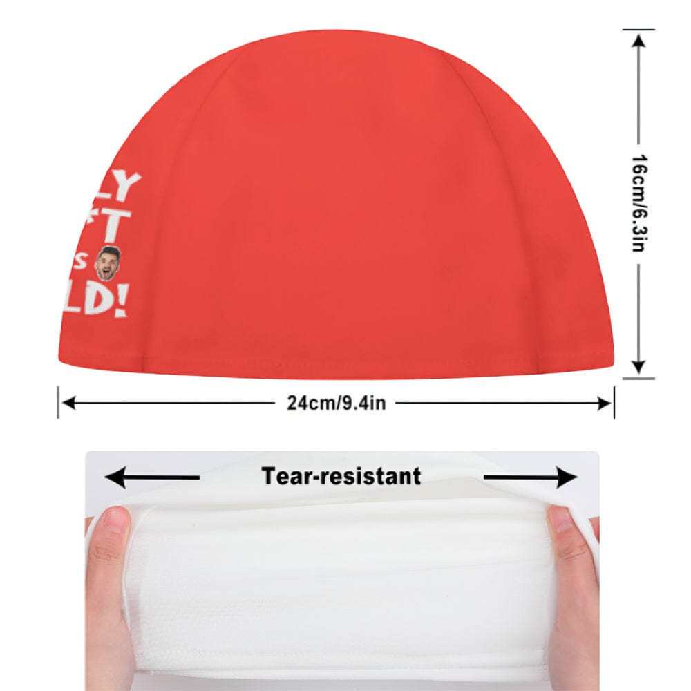 Personalized Red Swim Caps Custom Swimming Cap Summer Gift For Her - Giftlab