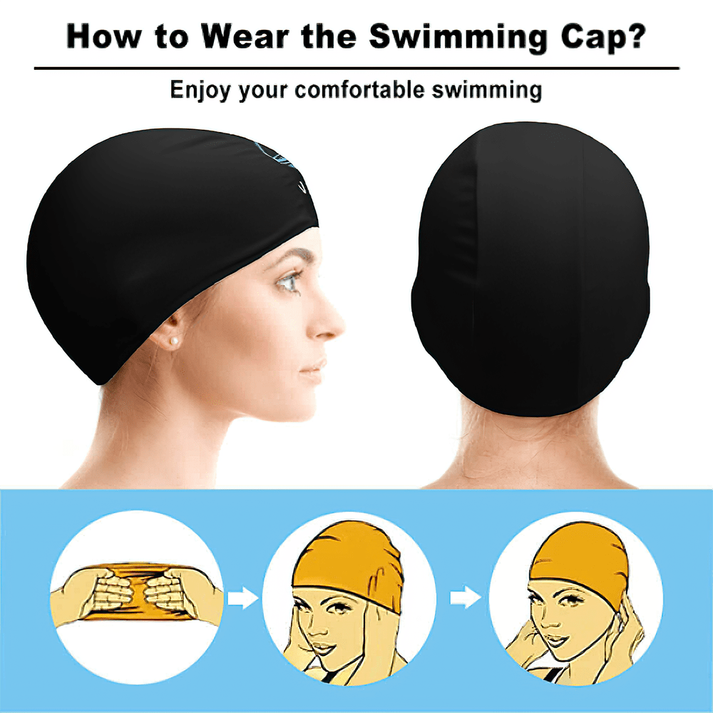 Custom Logo Swimming Cap Custom Swimming Caps Swimming Hats for Her - Giftlab