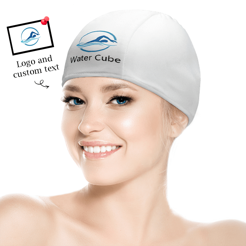 Custom Logo Swimming Cap Custom Swimming Caps Swimming Hats for Her - Giftlab