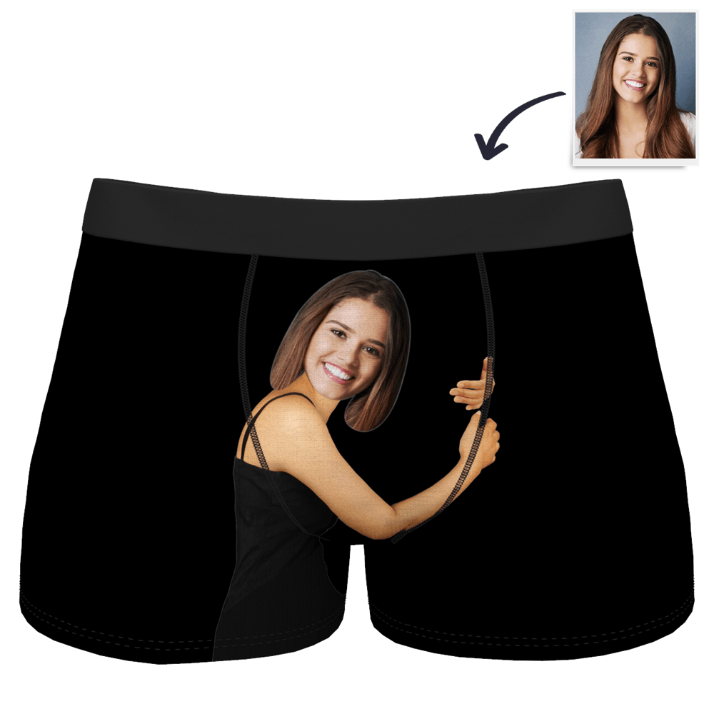 Men's Custom Face On Body Boxer Shorts 3D Online Preview - Tan Skin - Bestchristmasgifts