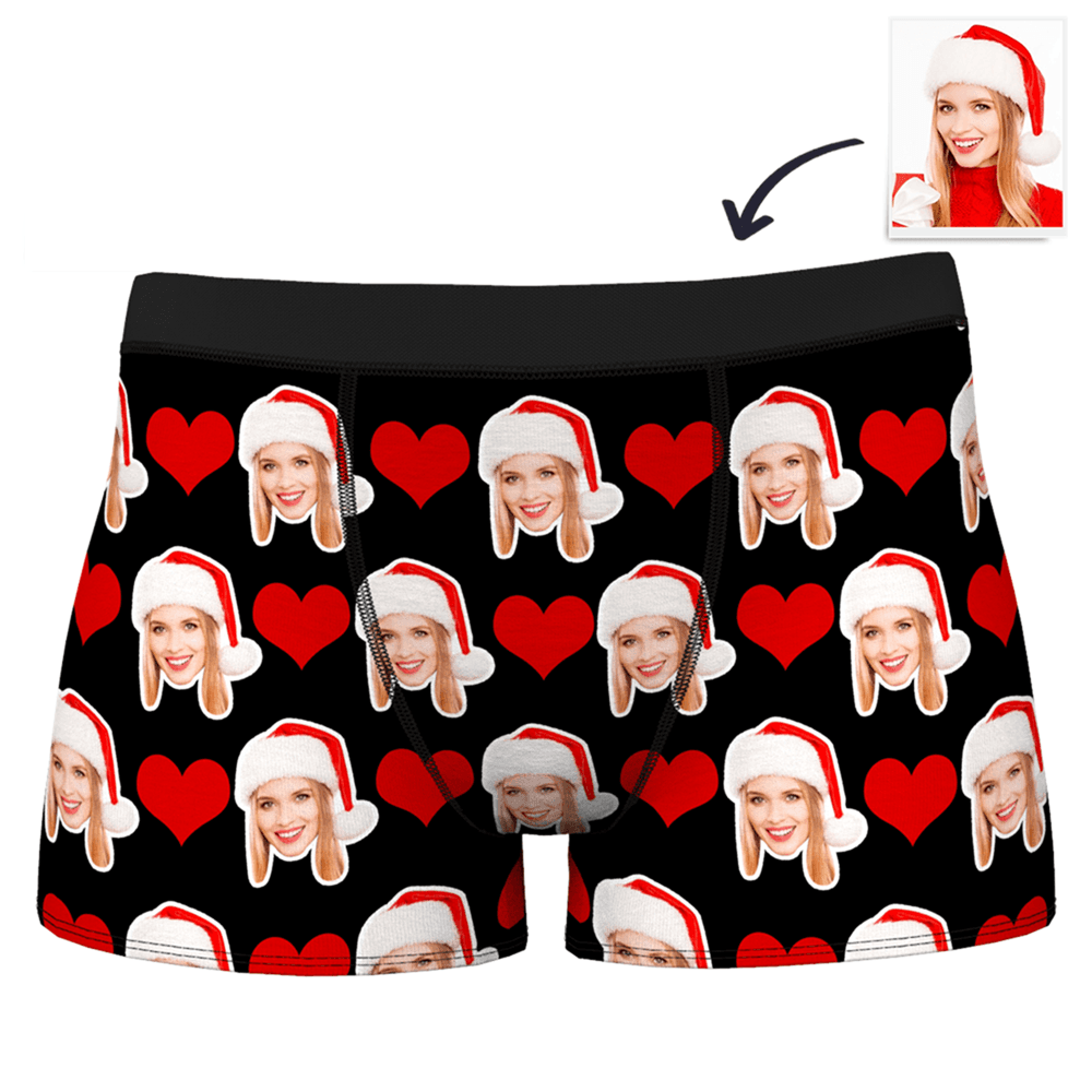 Men's Custom Heart Boxer Shorts Sweet Lover - MadeMineAU