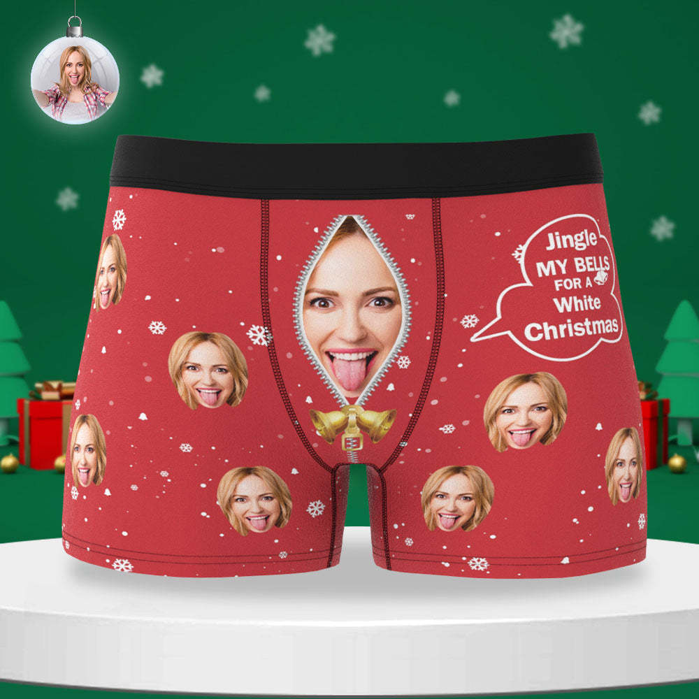 Custom Face Boxer Shorts Men's Face and Name Underwear Christmas Gift Only You Can Sparkle My Tree - Bestchristmasgifts