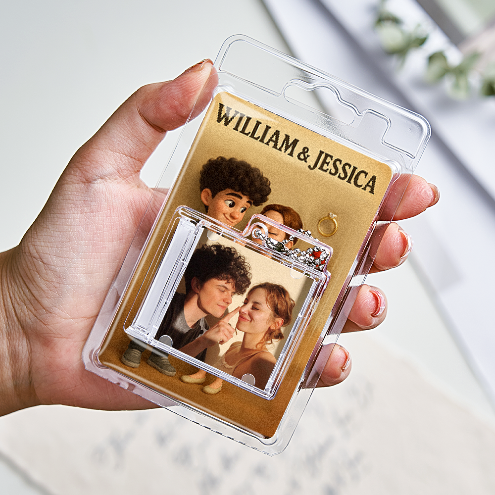 Personalized Toy Box Style Art Gift NFC Keychain Custom Mini Album CD Keychain with Packaging Gift for Music Lover