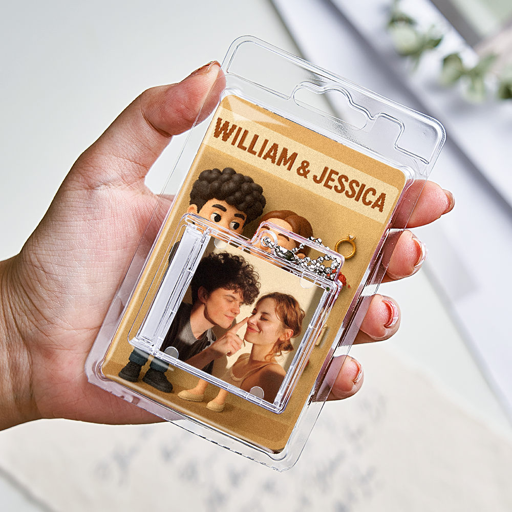 Personalized Toy Box Style Art Gift NFC Keychain Custom Mini Album CD Keychain with Packaging Gift for Music Lover