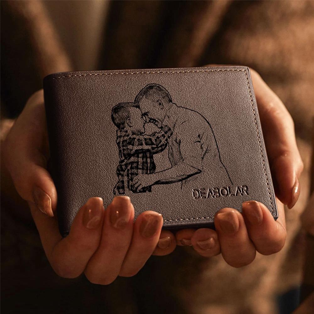 Father's Day Wallets Photo Wallet Birthday Gift For Dad - Short Style - Giftlab